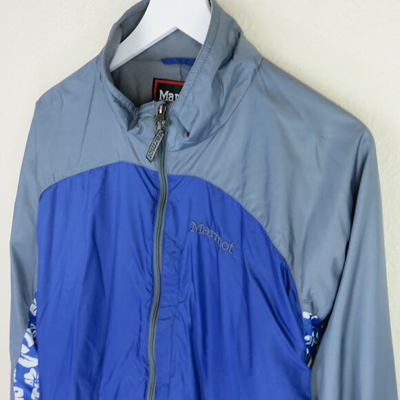 Marmot Nylon Hibiscus Flower Pattern Windbreaker - Women's L - Picture 3 of 6